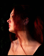 Load image into Gallery viewer, Zorro's Sword - Titanium Charm Earrings