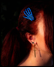 Load image into Gallery viewer, Ghastly Grasp Colorful Skeleton Hand Hair Clip