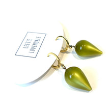 Load image into Gallery viewer, Olive Moonglow Mondo Spike Cuff Hoops