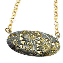 Load image into Gallery viewer, Floral Romance Gold Leaf Necklace