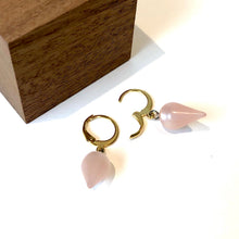 Load image into Gallery viewer, Light Pink Moonglow Midi Spike Cuff Hoops