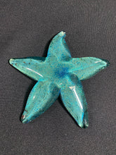 Load image into Gallery viewer, Silver Aqua Dichro Starfish