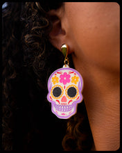 Load image into Gallery viewer, Sweet Sugar Skull - Statement Earrings