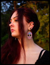 Load image into Gallery viewer, Sweet Sugar Skull - Statement Earrings