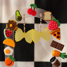 Load image into Gallery viewer, Dangling Pasta Noodle Earrings