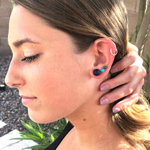 Load image into Gallery viewer, Hot Pink Frosted Lucite Ball Stud Earrings