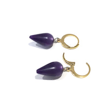 Load image into Gallery viewer, Purple Moonglow Midi Spike Cuff Hoops