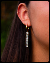 Load image into Gallery viewer, Titanium Eternity Strand Hoop Earrings