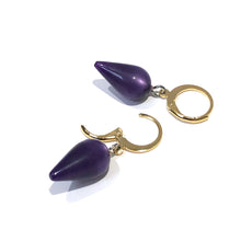 Load image into Gallery viewer, Purple Moonglow Midi Spike Cuff Hoops