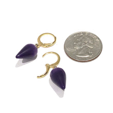 Load image into Gallery viewer, Purple Moonglow Midi Spike Cuff Hoops