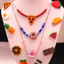 Load image into Gallery viewer, Single Beaded Food Necklaces