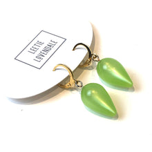 Load image into Gallery viewer, Neon Mint Moonglow Mondo Spike Cuff Hoops