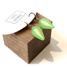 Load image into Gallery viewer, Neon Mint Moonglow Mondo Spike Cuff Hoops