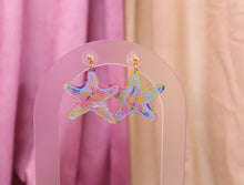 Load image into Gallery viewer, Painted Starfish Earrings