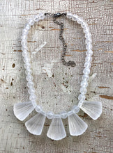 Load image into Gallery viewer, Clear Art Deco Frosted Lucite Collar Necklace