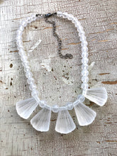 Load image into Gallery viewer, Clear Art Deco Frosted Lucite Collar Necklace