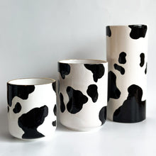 Load image into Gallery viewer, Cow Print Large Vase/Utensil Holder