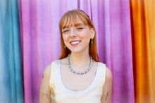 Load image into Gallery viewer, Rainbow Flat Pearl Necklace