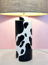 Load image into Gallery viewer, Cow Print Column Lamp