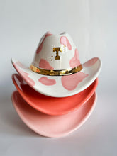 Load image into Gallery viewer, Monogrammed Cow Print Cowboy Hat