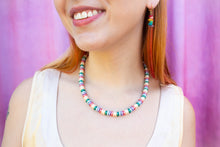 Load image into Gallery viewer, Rainbow Flat Pearl Necklace