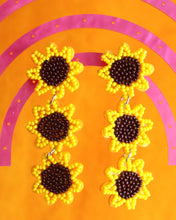 Load image into Gallery viewer, Hidden Disabilities Beaded Sunflower Earrings