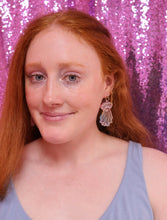 Load image into Gallery viewer, Funky Fungi - Rainbow Mushroom Ghost Earrings