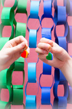 Load image into Gallery viewer, Rainbow Stacked Heart Huggies