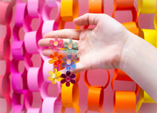Load image into Gallery viewer, Rainbow Daisy Chain Earrings