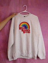 Load image into Gallery viewer, “Read Banned Books” Rainbow Embroidered Shirt