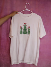 Load image into Gallery viewer, Christmas Trees with Bows Embroidered Shirt
