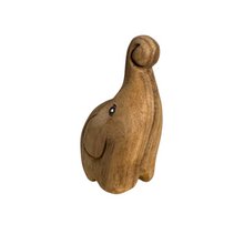 Load image into Gallery viewer, Natural Wooden Fighting Elephant