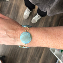 Load image into Gallery viewer, Ice Blue Marbled Stations Bracelet