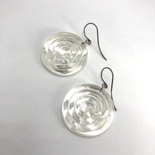 Load image into Gallery viewer, Clear &amp; Glow Spiral Drop Earrings