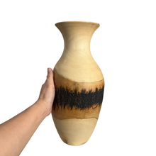 Load image into Gallery viewer, large-natural-wood-bark-texture-handcrafted-mango-wood-vase-decoration
