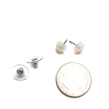 Load image into Gallery viewer, Light Pink Opal Floral Rose Stud Earrings