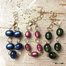 Load image into Gallery viewer, Sapphire Blue Moonglow &amp; Gold Bubble Stations Bracelet