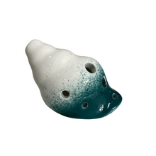 Load image into Gallery viewer, Handcrafted Ocean Seashell Ceramic Ocarina – Musical Instrument