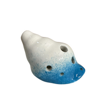 Load image into Gallery viewer, Handcrafted Sky Seashell Ceramic Ocarina – Musical Instrument