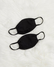 Load image into Gallery viewer, Black Face Masks: Two Pack
