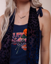 Load image into Gallery viewer, Foxey Lady: Blue - Skinny Scarf