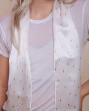 Load image into Gallery viewer, The Thunders: White - Skinny Scarf