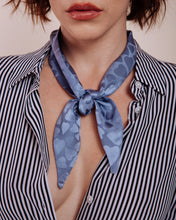 Load image into Gallery viewer, Queen of Hearts: Blue - Scarf Tie