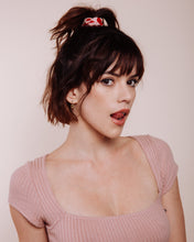 Load image into Gallery viewer, Devil in Disguise: Rose - Mini Scrunchie