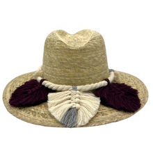 Load image into Gallery viewer, Indiana Palm Hat - Leaves Macrame Band