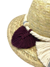 Load image into Gallery viewer, Indiana Palm Hat - Leaves Macrame Band