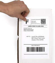 Load image into Gallery viewer, Half Sheet Printable Shipping Labels, 8.5 x 5.5-Inch