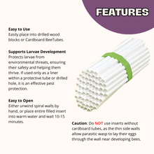 Load image into Gallery viewer, Spring Cardboard BeeTubes and Inserts for Mason Bees - 8mm