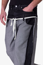 Load image into Gallery viewer, Inside Out Slip off Denim - Washed Black