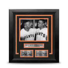 Load image into Gallery viewer, Monte Irvin and Willie Mays New York Giants 8x10 Framed Baseball Photo with Engraved Autographs